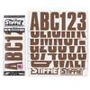 Stiffie Uniline Brown 3" Boat & PWC Registration Decals •
