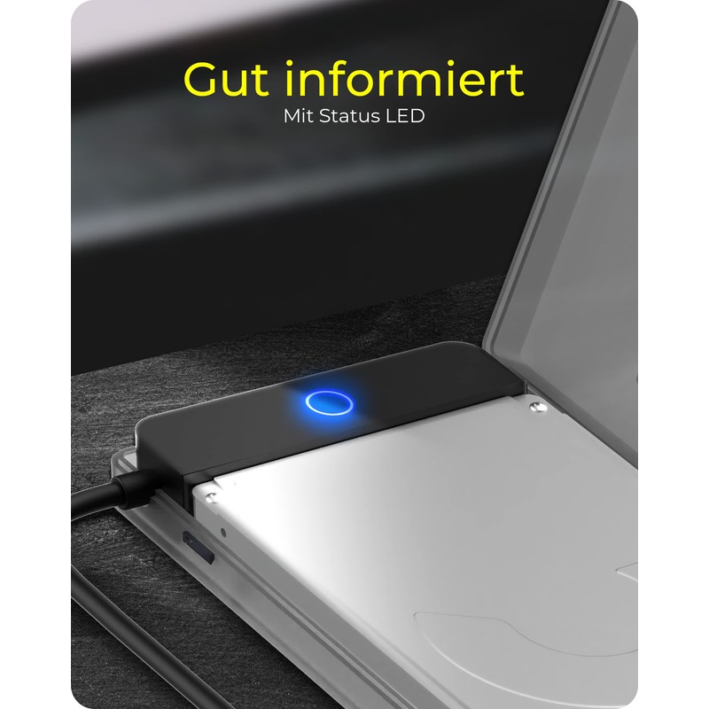 ICY BOX SATA to USB Adapter for 2.5 Inch HDD/SSD,