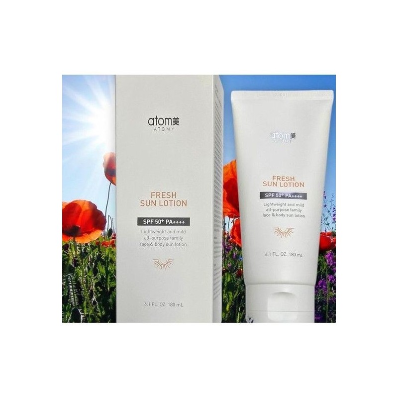 Atomy Fresh Sun Lotion 180ml Unisex + Large Capacity_1 Box