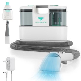 HAUSHOF Cordless Carpet Upholstery Cleaner Brushless 2x750ml Spot Stain Cleaners