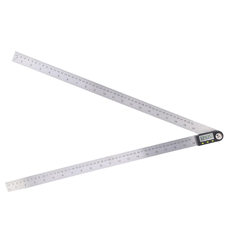 0‑500mm Digital Angle Finder Ruler 0‑360° LCD Protractor Angle Gauge