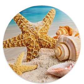 Starfish On Beach #3 Ceramic Cabinet Drawer Knob