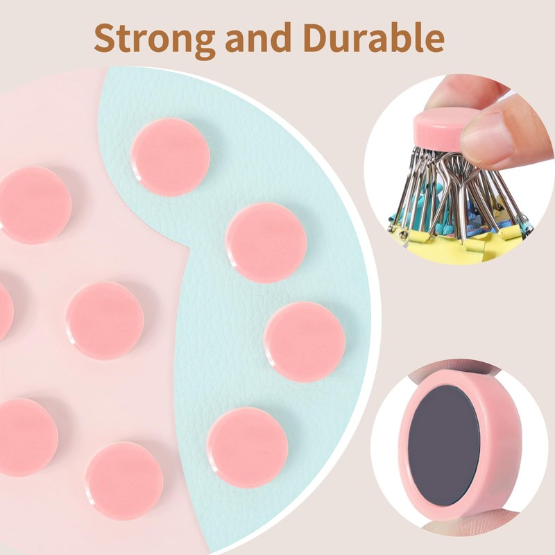 QOJOPU Fridge Magnets, 10Pcs Strong Small Magnets, Decorative Heavy Duty