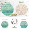 Bar Coaster for Drinks, Coil Woven Coasters Holder Pad 3.94