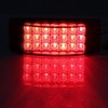 Partsam 2Pcs Red 6" LED Rectangle Side Marker and Clearance