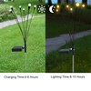 Solar firefly warm light 6-head ground lamp 4 packs Fireflies