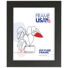 Frame USA 16x20 Picture Frame, Dark Brown, Affordable Series, Wall Hanging Frame with High Clarity Plexiglass