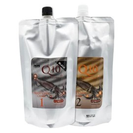 Q10 Coenzyme Squid Ink Hair Dye, Black, Long-Lasting Hair Coloring Cream, 17.6 fl.oz, Made in Korea