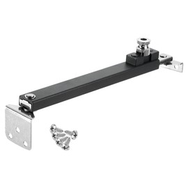 sourcing map 1Pcs 13 Inches Window Hinges, Stainless Steel Casement Window Stays, Adjustable Friction Stay Hinges Window Brace with Screw, Black