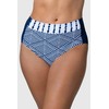 Miss Mary of Sweden Azure Patterned Bikini Bottoms Maximodell, navy