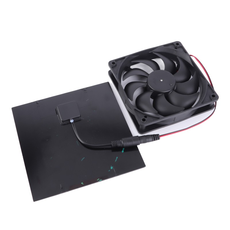 5W Solar Panel Fan Eco Friendly Low Noise Compact Portable