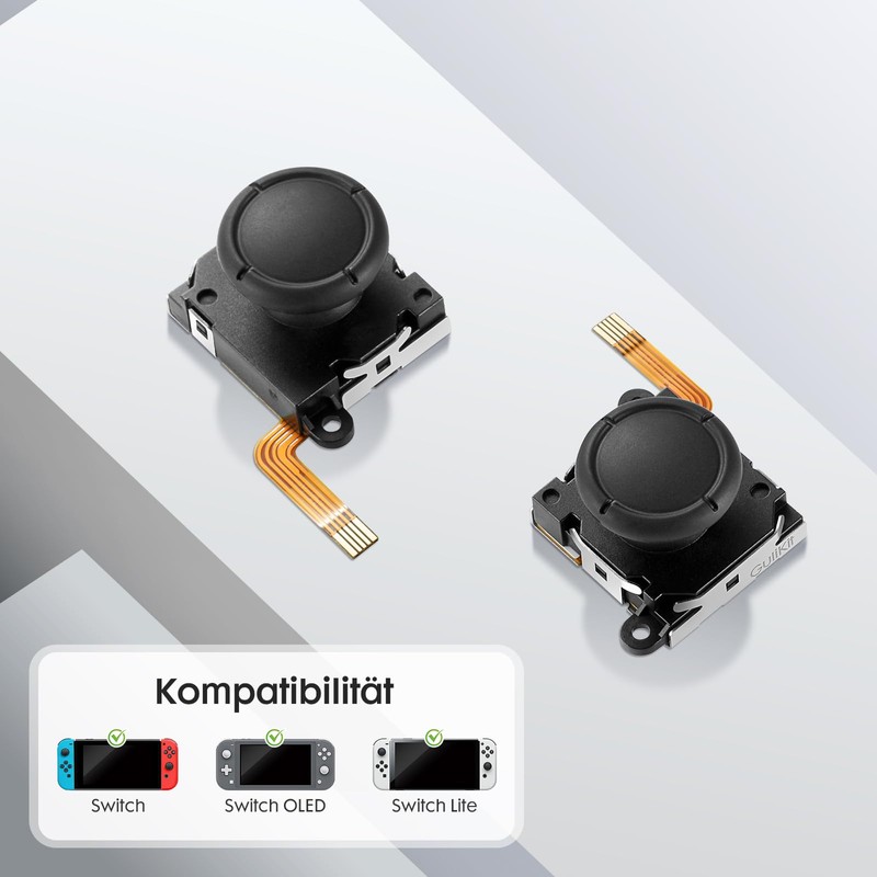 LONGYI GuliKit TMR Joysticks Ersatz für JoyCon(No Drift), Linker/Rechter Joystick