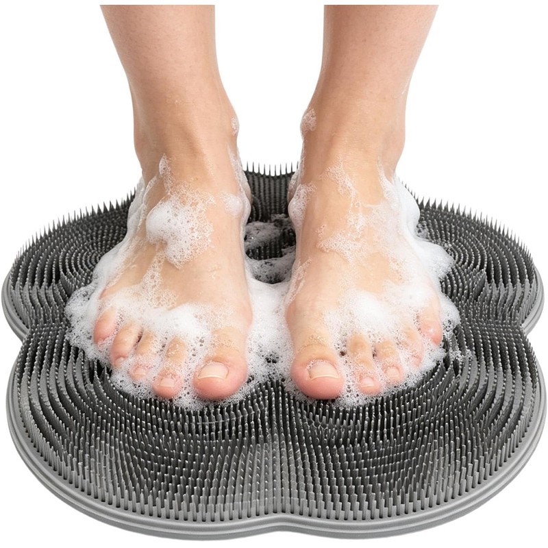 Exfoliante Para Pies En Ducha Ventosas Cerdas Antideslizante