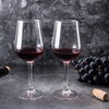 FAWLES Fully Tempered Wine Glasses, Shock Resistant Wine Glass Set