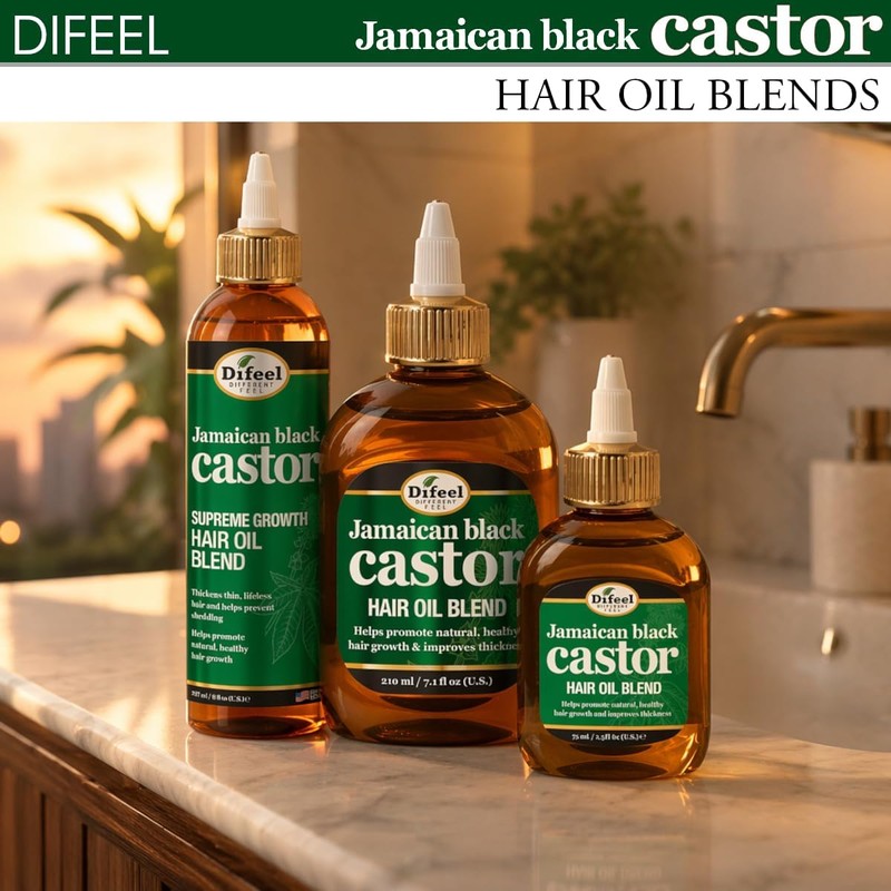 Difeel Superior Growth Jamaican Black Castor Premium Hair Oil 2.5