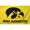 Generic IOWA HAWKEYES YELLOW 3X5 FLAG