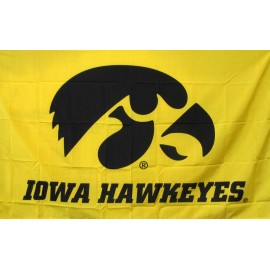 Generic IOWA HAWKEYES YELLOW 3X5 FLAG