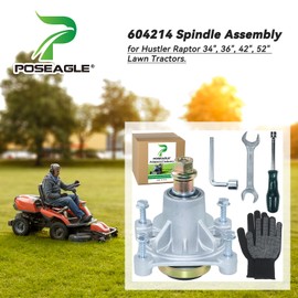 POSEAGLE 604214 Spindle Replaces Hustler 604214 Spindle Assembly, Spindle 604214 Spindle for Hustler Mower, Hustler Raptor Spindle 604214, Hustler Raptor 52 Inch Deck Spindle for Hustler Tractors