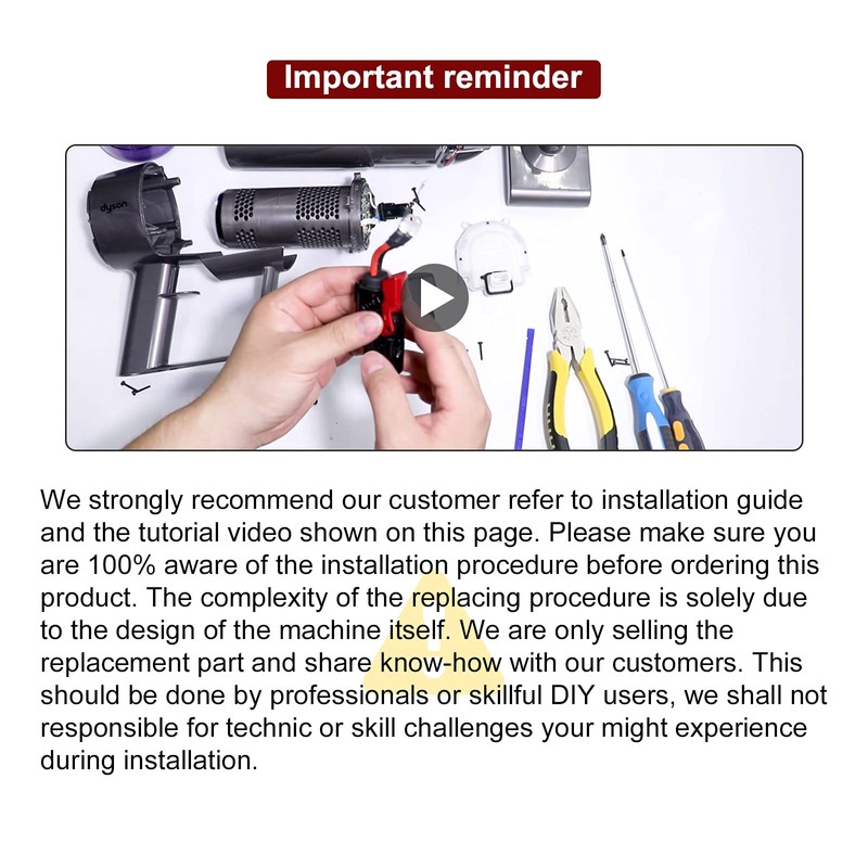 Upgraded Trigger Switch Button Replacement for Dyson V10 V11 SV12