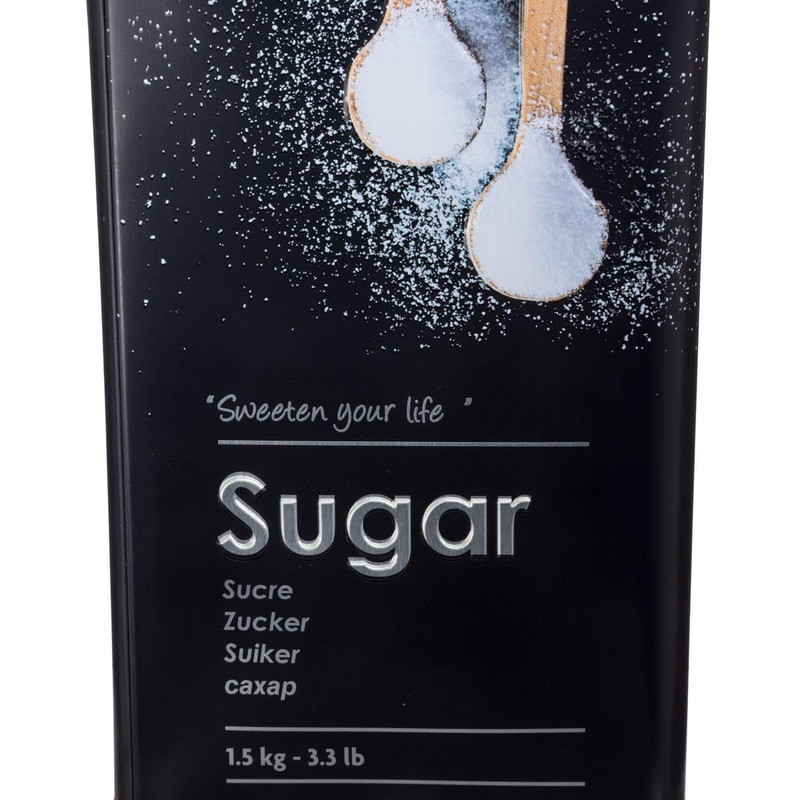 Powdered Sugar Bowl Metal Black Edition Black – Box Sugar