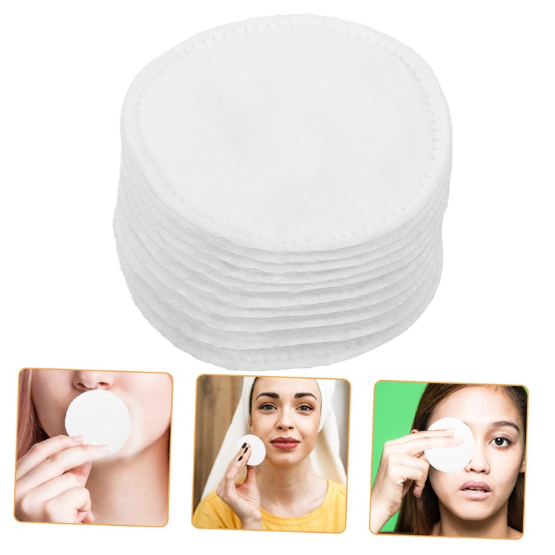 Healeved 200 Pcs Facials Rounds Pads Thickened 3-layer Cotton Makeup