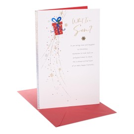 UK Greetings Christmas Card for Son - Sentimental Design