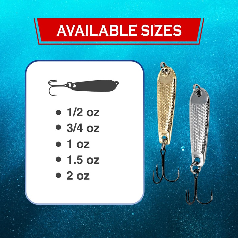 Reaction Tackle Jigging Spoon - 1.5 oz - Gold