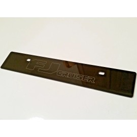 StreetRays [Originals] [SR] Black Front License Plate Delete w/ 'FJ Cruiser' Line Laser Engraved Logo
