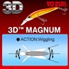 YO-ZURI Saltwater Lure 3D Magnum Sinking 160mm, Color: Shad