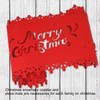 HOWAF Merry Christmas Reindeer Snowflake Table Runner Red Christmas Table