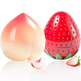 2 Pack Hand Cream Gifts Set, Gifts for Women, Birthday Gift for Her, Bridesmaid Gifts, Thank You Gifts, Teacher Appreciation Gifts, Moisturizing Hand Lotion for Dry Cracked Hands (Peach+Strawberry)