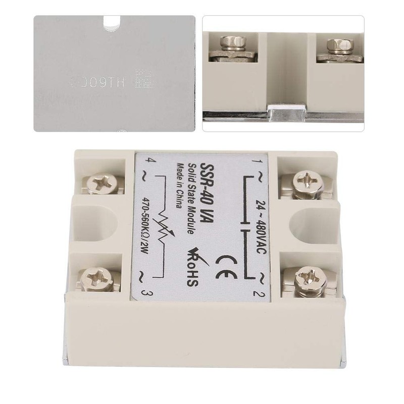 SSR-40VA Load Voltage 24-480V AC 40A Rated Current Regulator Solid