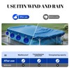 12 Pack Pool Cover Weights with Hooks, Leakproof PVC Pool