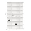 HOSTACK 85" Tall Bookshelf, 7 Tier Open Shelves Bookcase, Triple