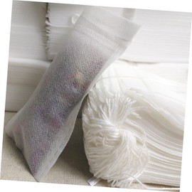 SHOWERORO 100pcs Non-Woven Tea Filter Bags Drawstring Seal for Loose Leaf Tea Herbal Powder More Lightweight Easy to Use for Travel Home Brewing