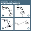 BRIGHT SHOWERS 15 Inch Extra Long Shower Head Extension Arm,