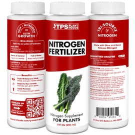 Nitrogen for Plants – Liquid Tri-Source Nitrogen for Deep Green Growth, Stronger Leaf Development & Fast Vegetative Growth, 8 oz