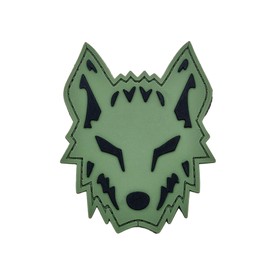 Wolf Morale Wolfpack PVC Patch [Subdued, Blackout] Compatible with Velcro Patches for Hats, Tactical Patches, Molle Accessories Military Patches, Backpack Patches, Patches for Backpacks
