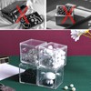 Dayaanee Clear Acrylic Plastic Square Cube 4 Pack Small Acrylic
