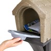 Simplay3 Rustic Home Plastic Residential Cabin Mailbox & Post Mount