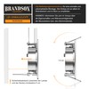 Brandson - Ultra Flat LED Ceiling Spotlight Square Warm White