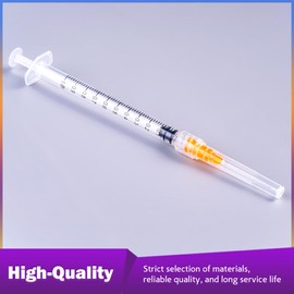 Ylemnf 1cc Syringe 1ml 25 Gauge 1 Inch 25mm with Disposable Gauze Pads, Individual Package, 20 Pack