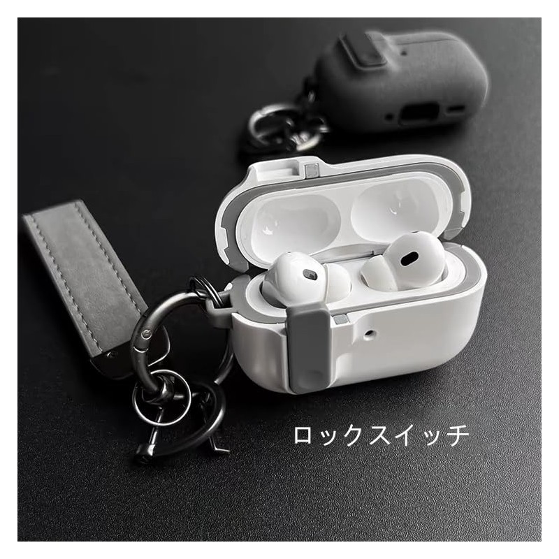 AirPods Pro 2 Case with Safety Lock, Automatic Bullet Lid,