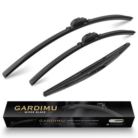 GARDIMU Front and Rear Windshield Wiper Blades, 3 Pcs Front and Back Windshield Wipers Blades Replacement for Acura MDX 2014-2024, Car Window Wiper Blades from 2014 to 2024.