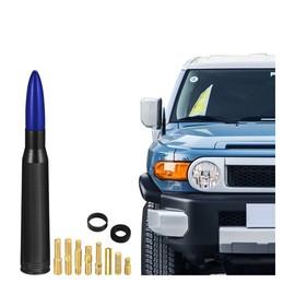 Car Bullet Antenna Mast, Replacement Short Antenna Mast, Vehicle Accessories Universal for GM Chevy Silverado 1500 2500 3500 HD Avalanche GMC Sierra 1500 2500 Denali Heavy Duty Pickup Trucks (Blue)
