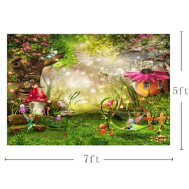 MEHOFOTO Photo Backgroud Cartoon Fairy Tale Birthday Party Decoration Backdrops for Photography 7ftx5ft