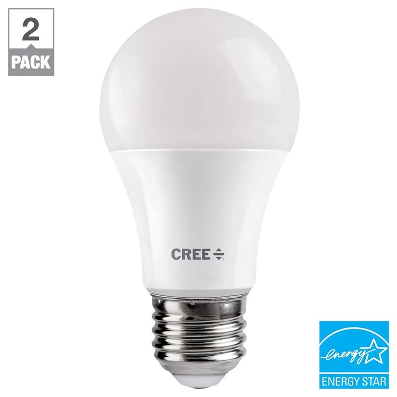 Cree Lighting Exceptional Series A19 Bulb, 5000K Dimmable LED Bulb,