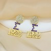 1922 SGR Drop Earrings for Women Sigmaa Gamma Rho Gift