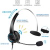 USB Headset with Microphone, 3.5mm Jack Computer Headphone 2 in