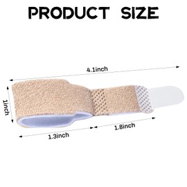 6 Pcs Hammer Toe Straightener,Hammer Toe Separators Splint,Hammer Toe Splints,Crooked Toes & Overlapping Toes,Protecting Curved Toes and Hammertoes,Toe Cushioned Bandages for Correcting Hammer Toes